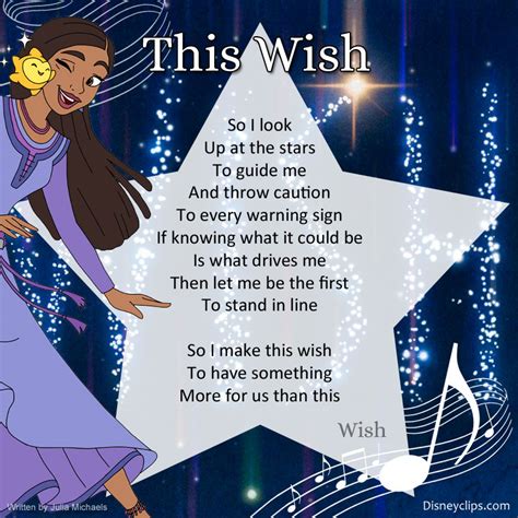 wish song lyrics|songs from wish the film.